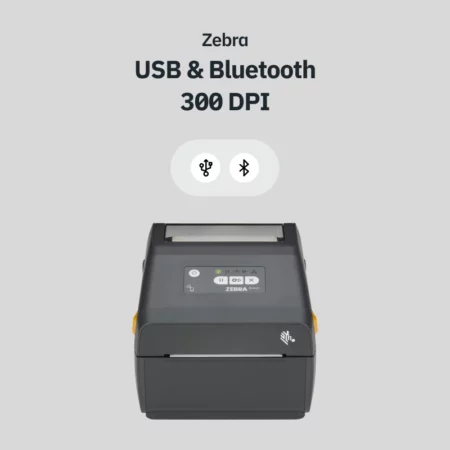 ZEBRA ZD421D USB och Bluetooth 300 DPI etikettskrivare